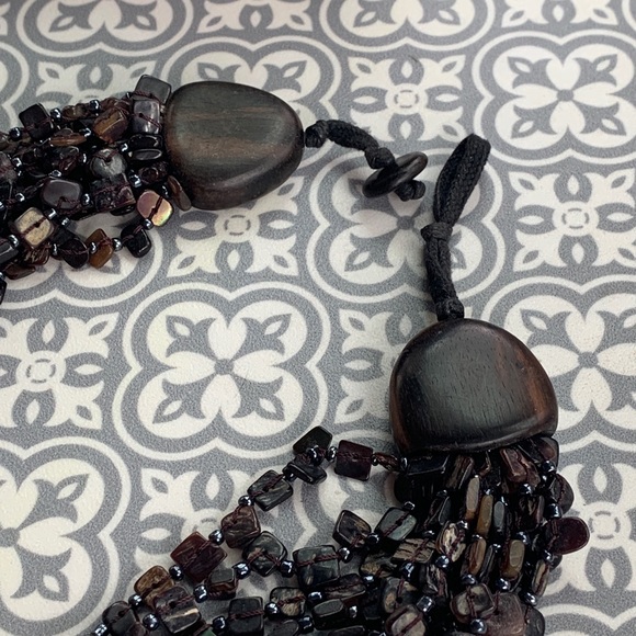 Coldwater Creek multi strand statement necklace - Picture 2 of 5